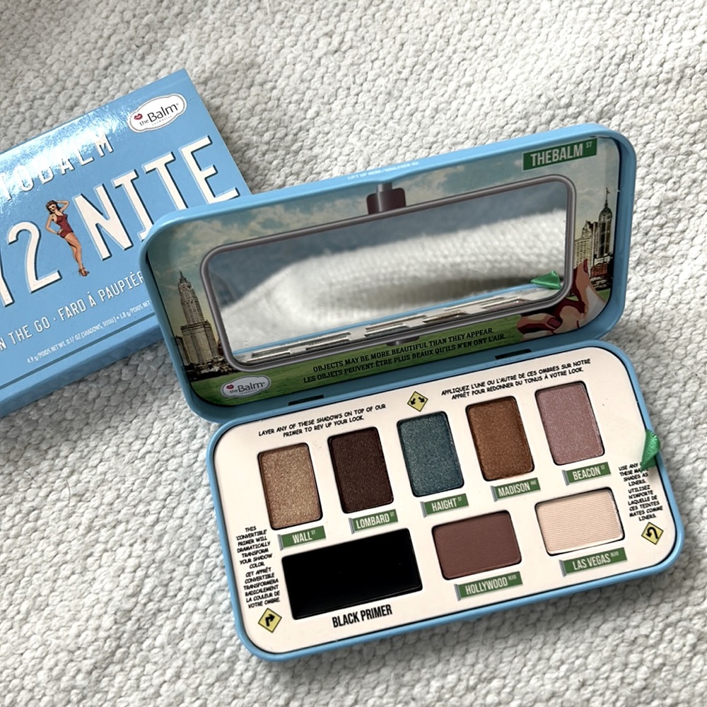 NWT theBalm Autobalm Day 2 Nite Eye Shadow Palette Primer, Matte Shimmer Shadows
